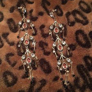 Jessica Simpson Bronze Dangle Earrings